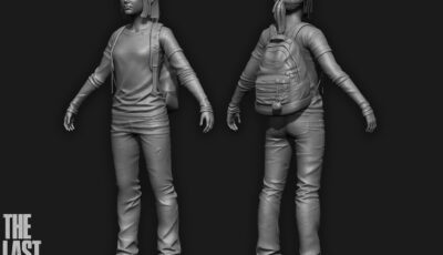 Exemplo de modelagem 3D de personagem